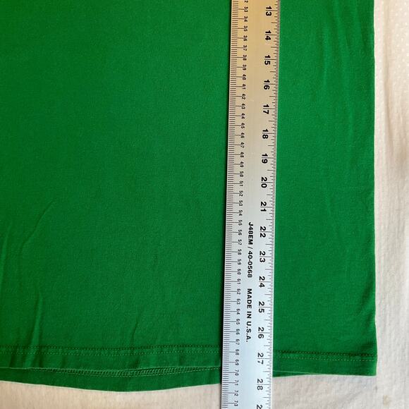Delta Magnum Weight Men T-shirt Size L Green Irish Yoga Las Vegas Drinking Joke - Picture 4 of 8